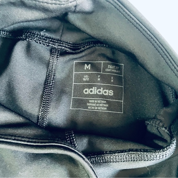Adidas Lot of 2 Girls' Leggings Slim Fit - Size M (10/12) AEROREADY & Cotton - Picture 7 of 13